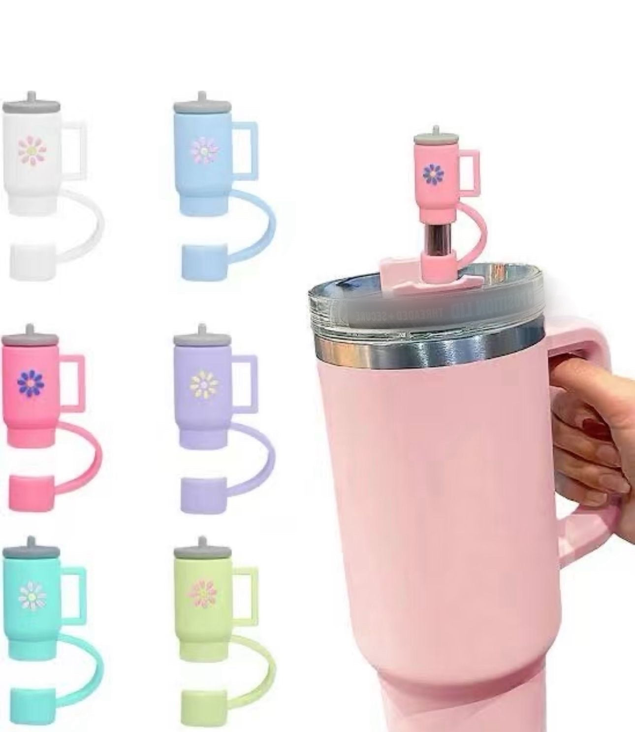 Silicone Straw Topper Covers for Tumblers