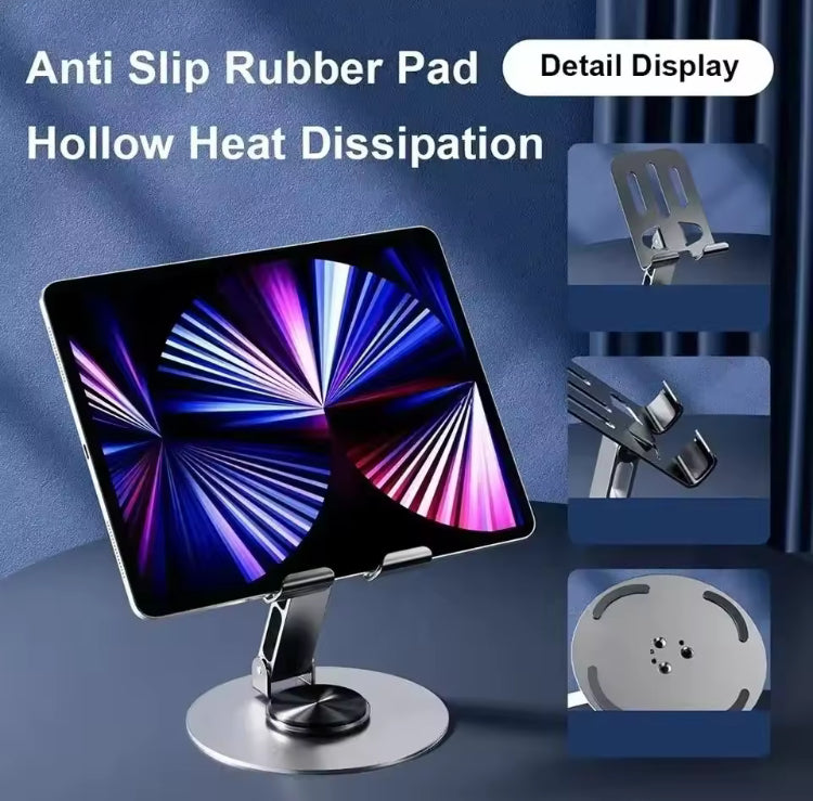 360 Rotating Portable Metal Phone / Tablet Holder