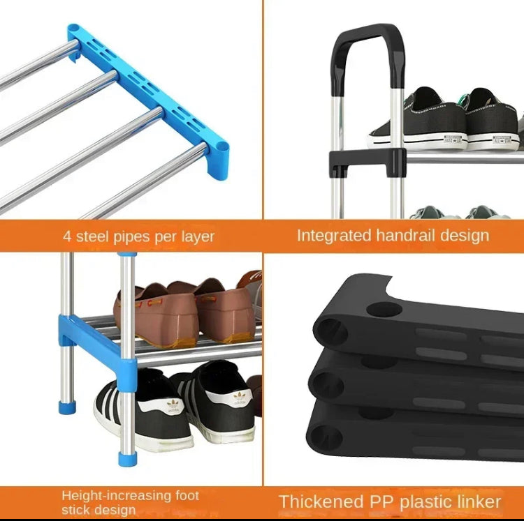 6 Layers Metal Shoe Rack