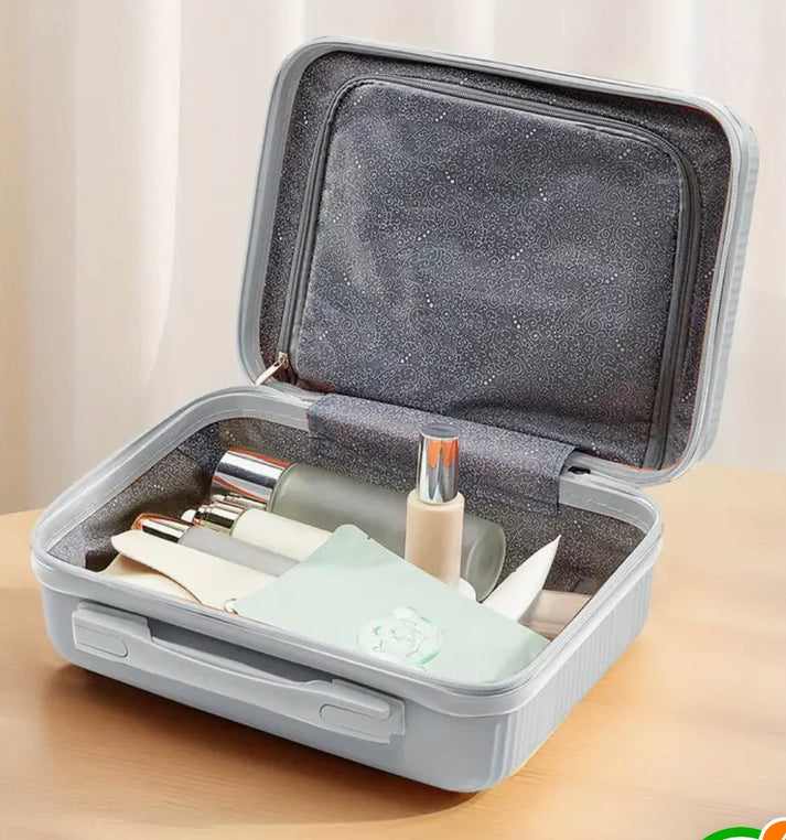 Pink Portable Travel Cosmetics Makeup Storage Box