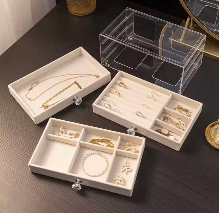 3 Layer Dustproof Jewellery Organizer