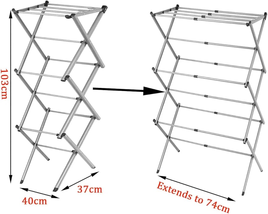 Foldable Clothes Drying Rack Heavy Quality