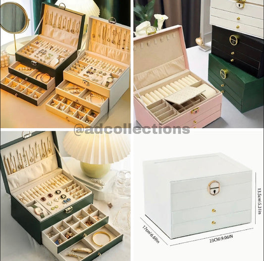 Premium Leather Jewellery Box Organizer