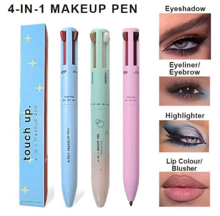 4 in 1 Makeup Pen (Lipstick, Eyeliner, Highlighter & Eyeshadow)
