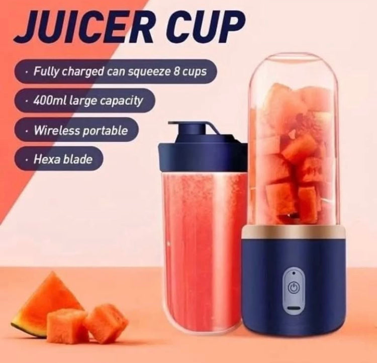 400ml 6 Blades Rechargeable Portable Juicer with 300ml Glass