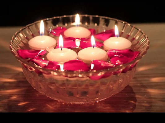 12 Pcs Small Floating Candles for Decoration