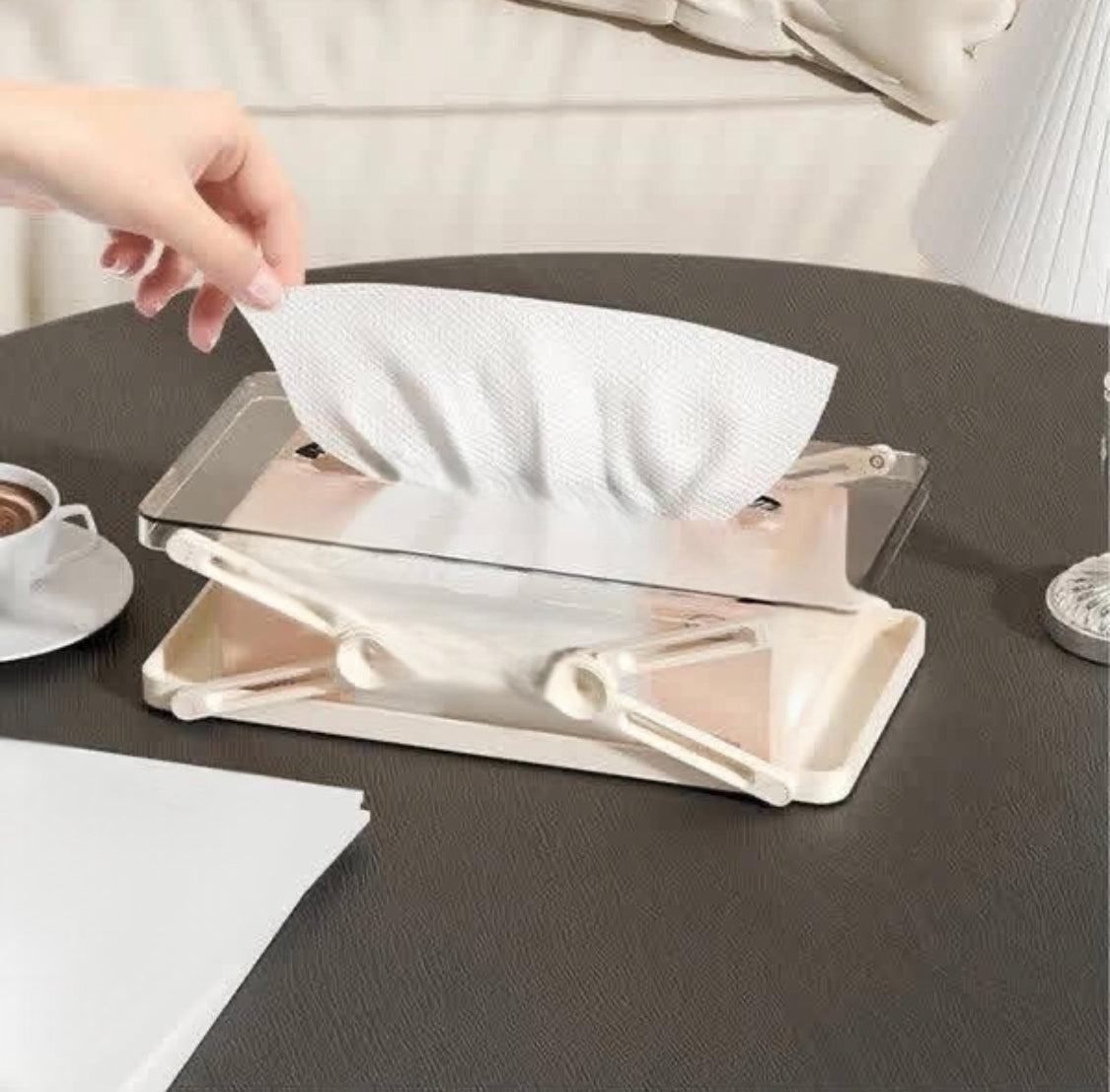 Acrylic Expandable Tissue Box