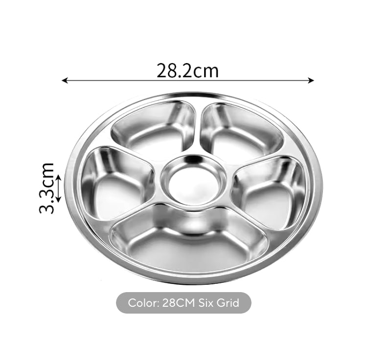 Stainless Steel 6 Grids Plate