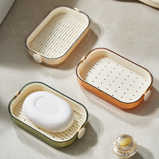 Double Layer Water Draining Soap Holder