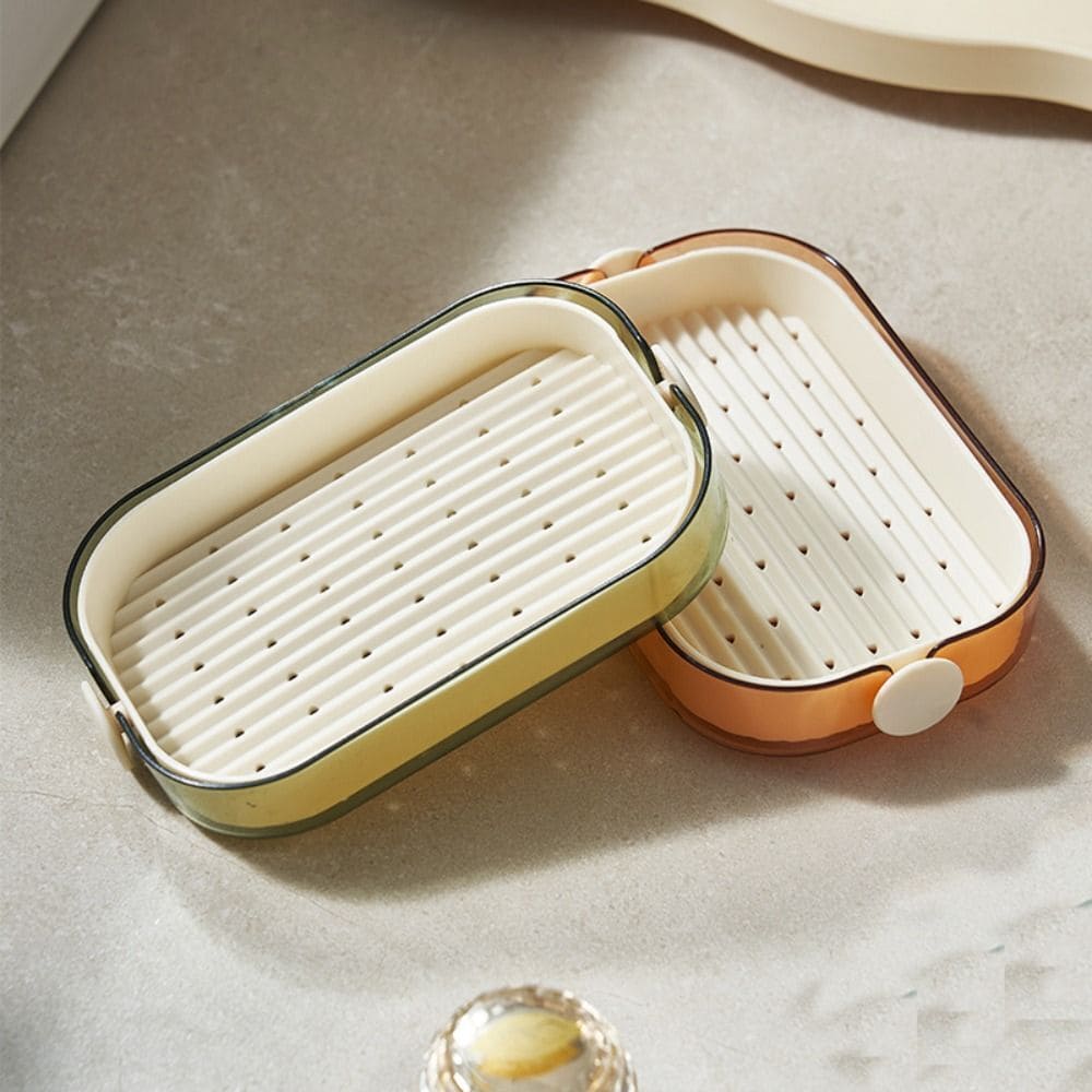 Double Layer Water Draining Soap Holder