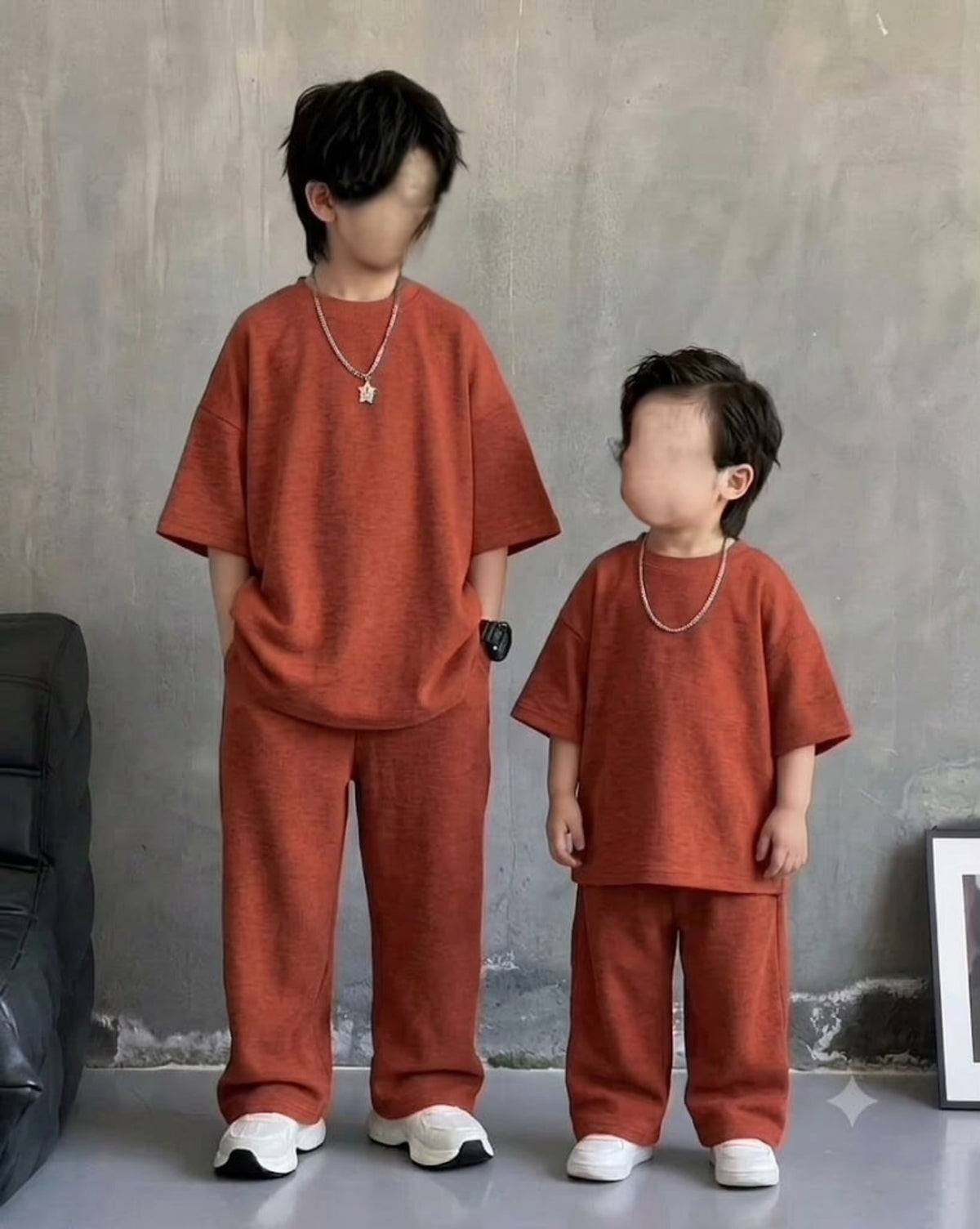 Kids Drop Shoulder Tshirt with Baggy Trouser