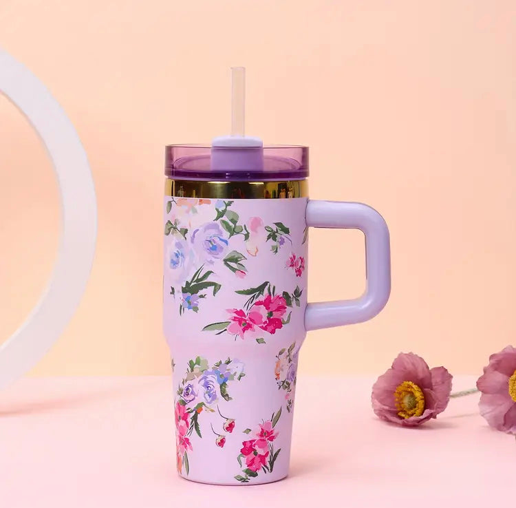 20oz Insulated Stainless Steel Tumbler with Straw