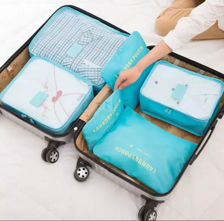 6 Pcs Travel Pouches Organizer