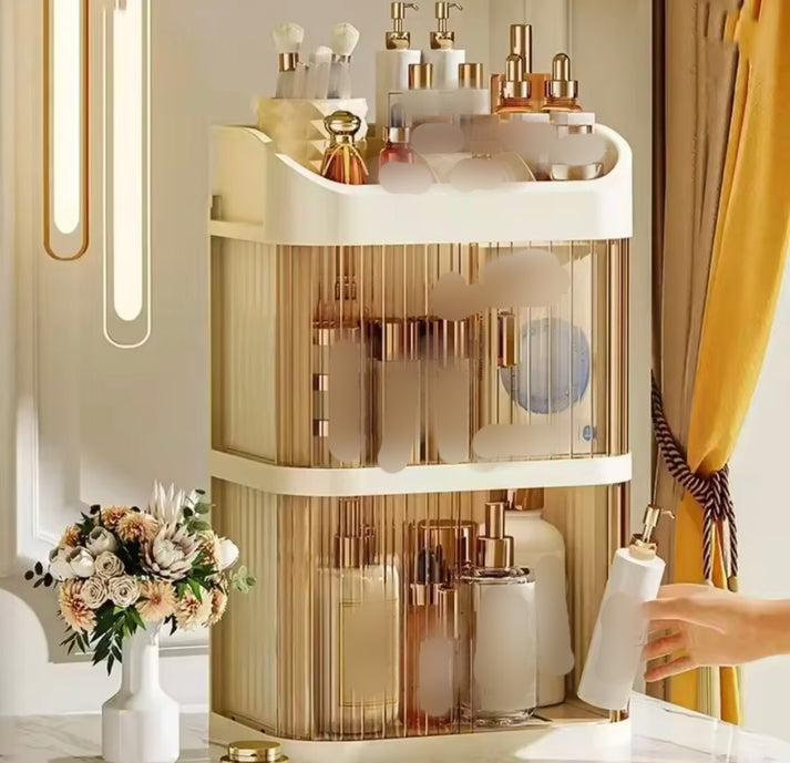 Large Capacity Cupboard Style Cosmetics Makeup Organizer
