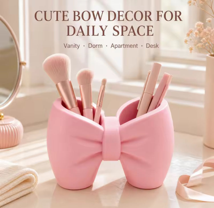 Cute Bow Shaped Brushes Multipurpose Holder