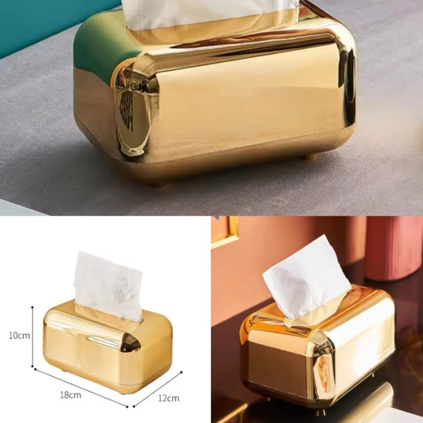 Luxury Gold Tissue Box