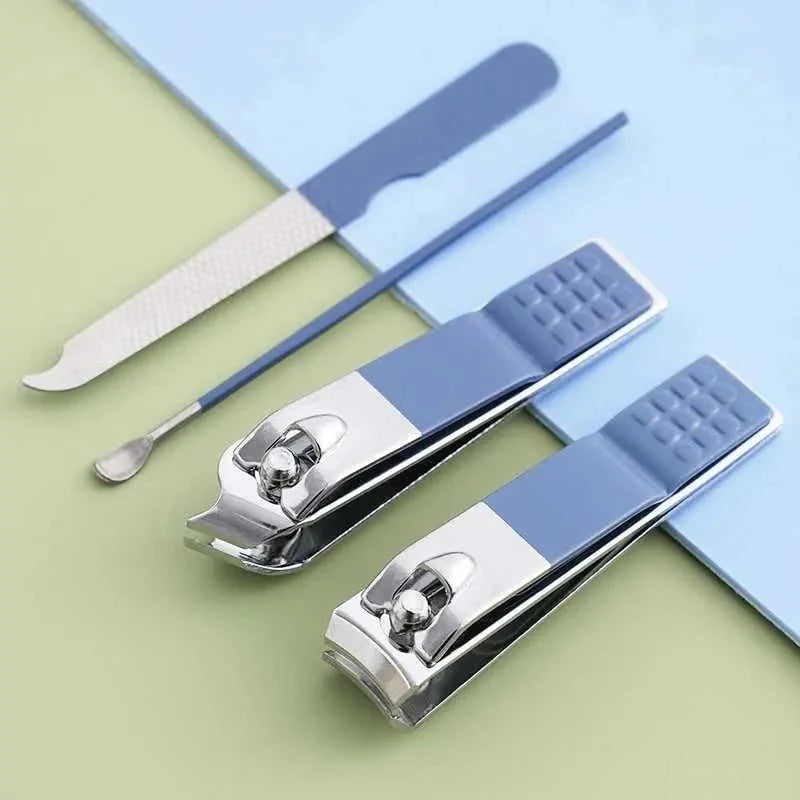 4 Pcs Portable Nails Kit Set with Pouch