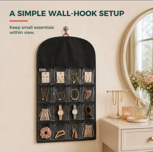16 Pockets Multipurpose Transparent Hanging Organizer