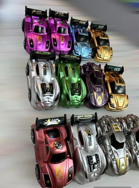 12 Pcs Toy Tribe Pull Back Function Die Cast model Cars 
For Kids