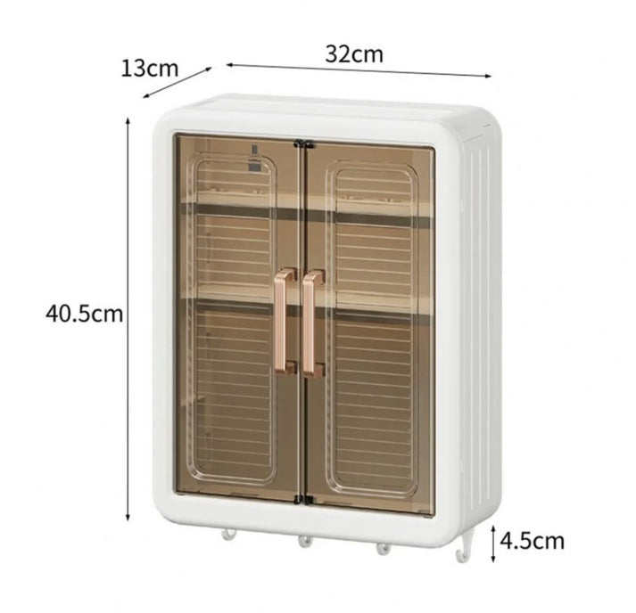 Large Capacity Wall Adhesive Cabinet Storage Box Rack