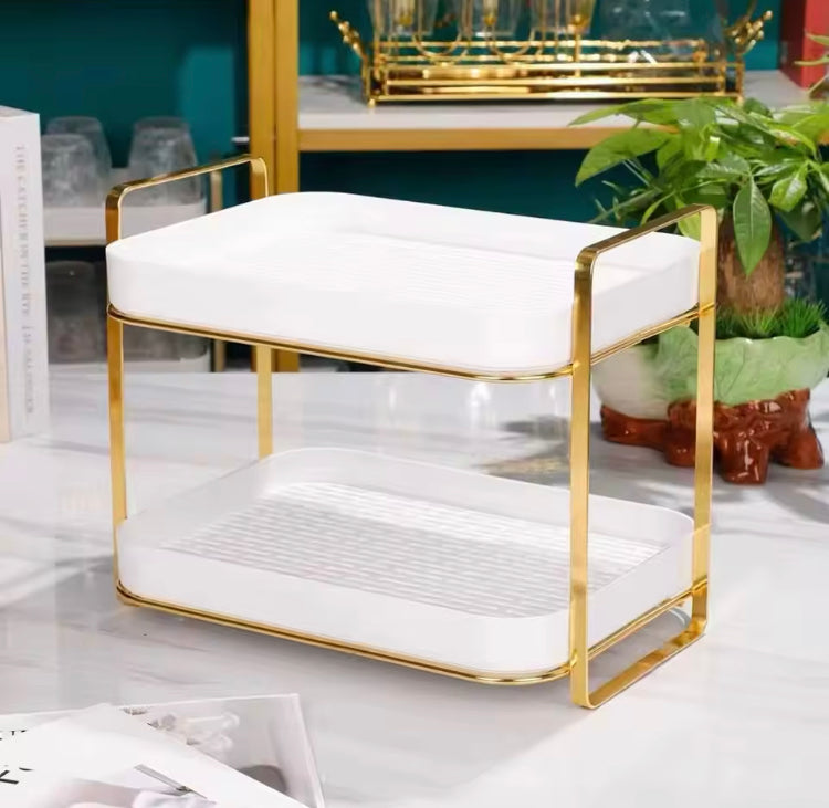 Double Layer Drying Rack for Kitchen Household