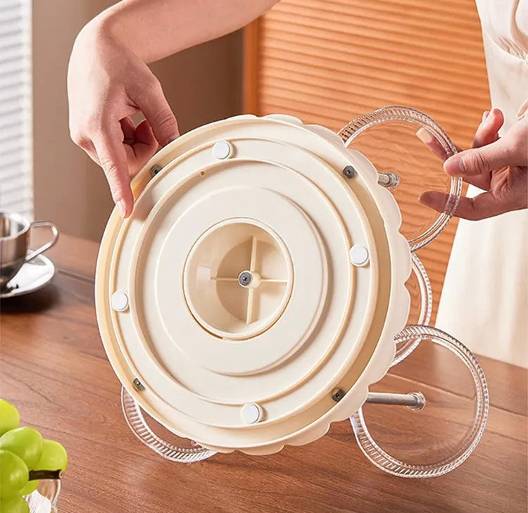 Luxury Five Heads Rotating Snack & Candy Serving Tray