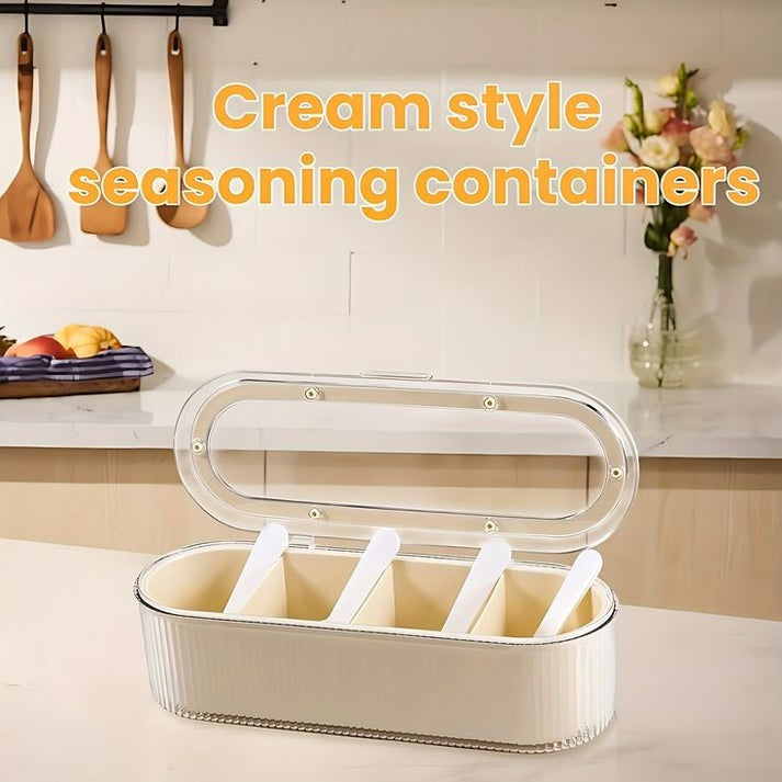 4 Portions Spice Jar Box