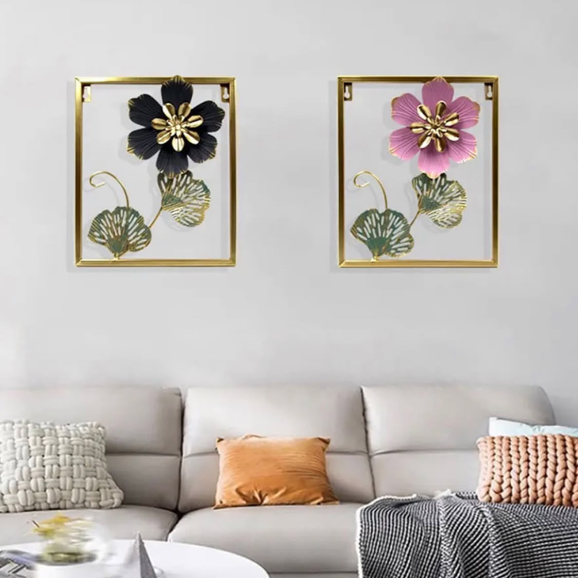 Nordiac Style Metal Wall Motif for Home Decor