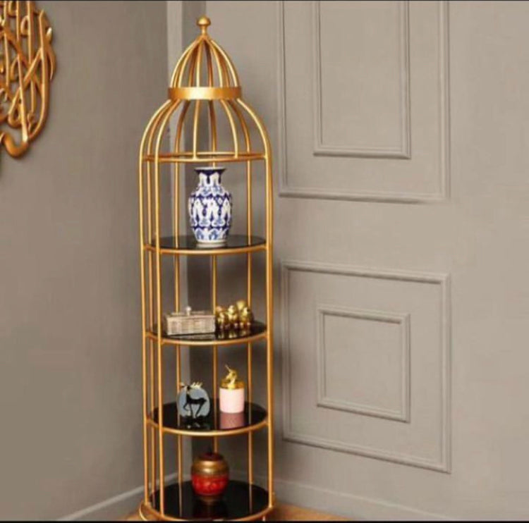 4 Layer Corner Cage Rack for Home Decoration
