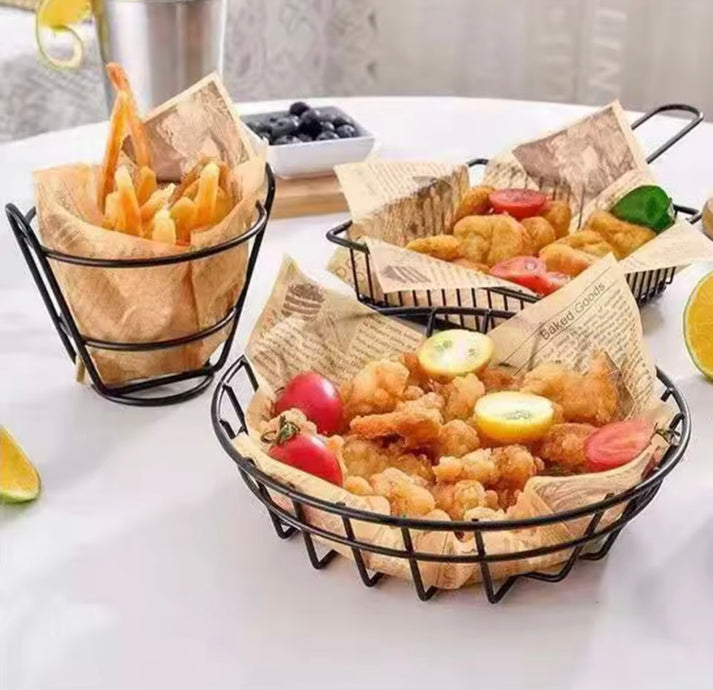 Round Snacks Basket
