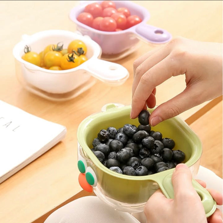 Cute Durable Drainer Basket with Handle