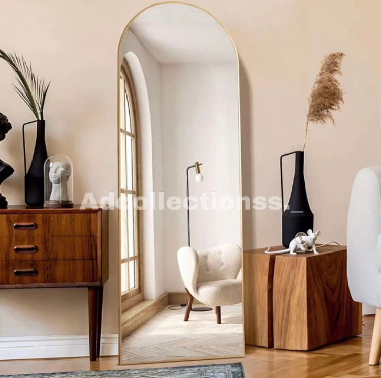Aesthetic Long Length Gold Mirror