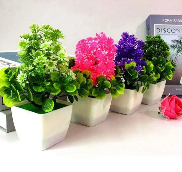 Mini Artificial Flowers Pot