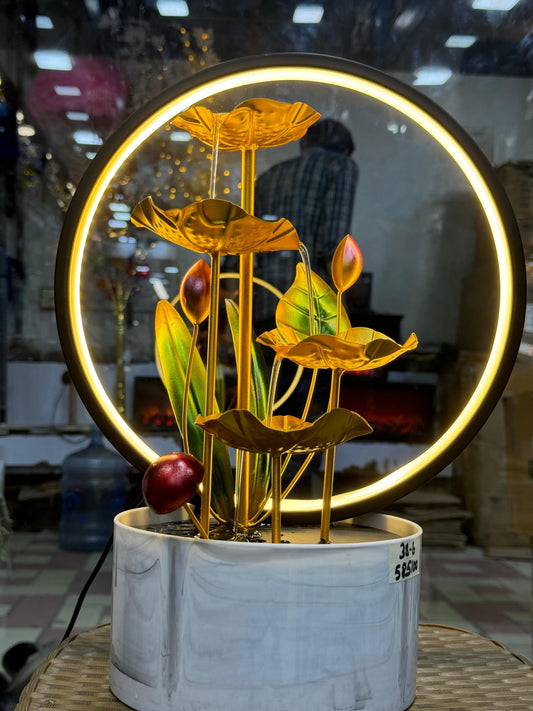 LED Light Water Fountain for Home Decor