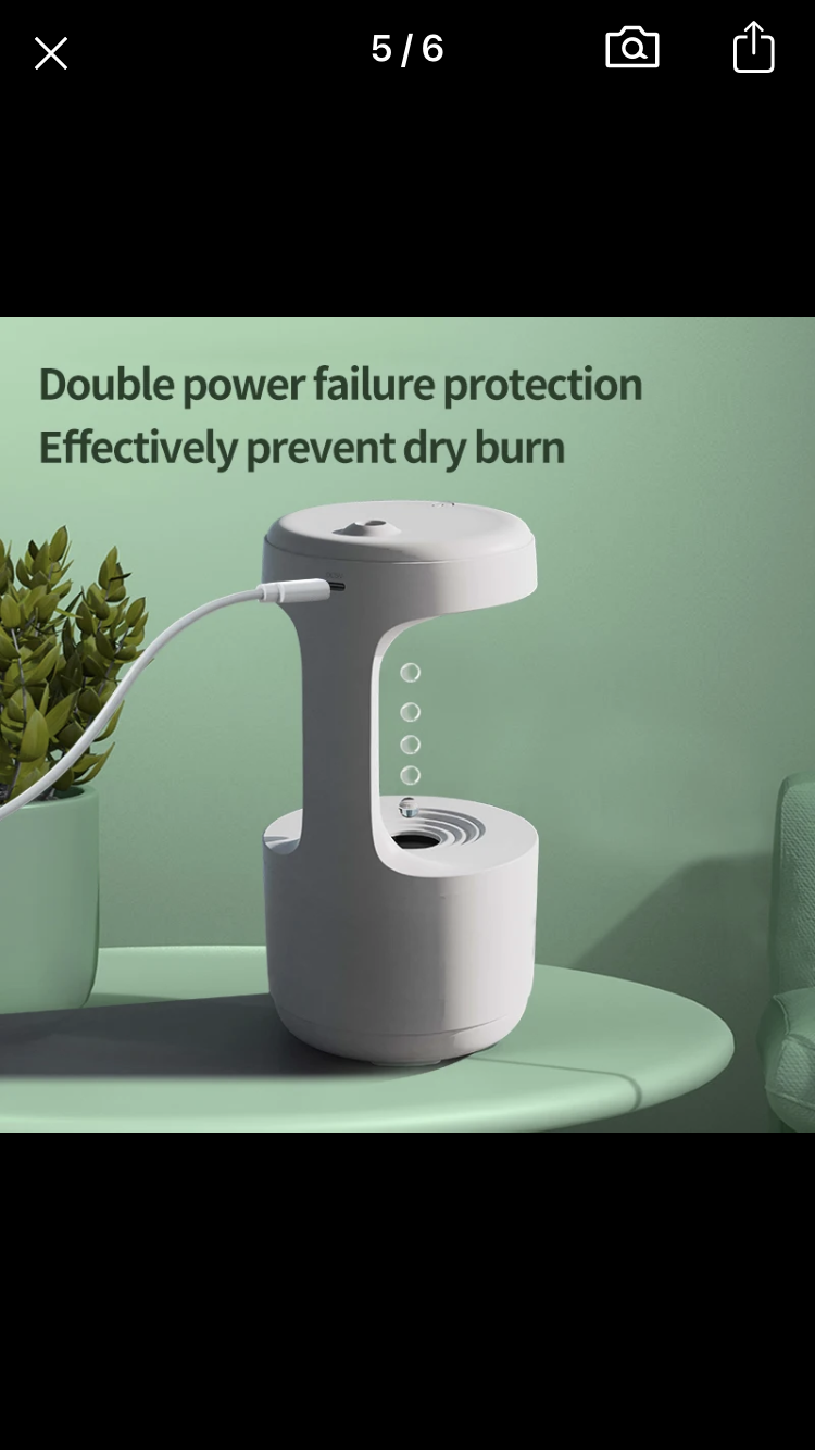 800ML Anti Gravity USB Air Humidifier