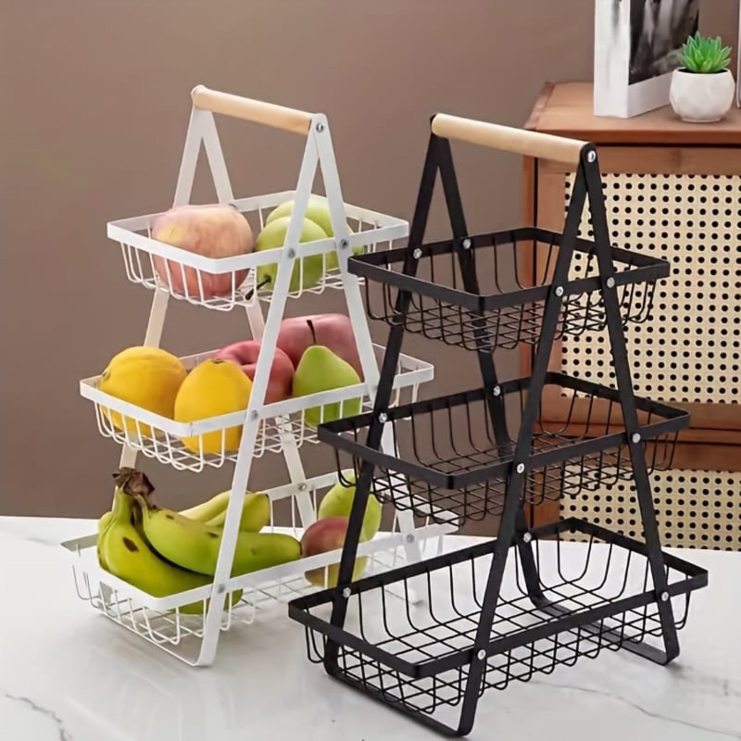 Metal 3 Layer Fruit Vegetables Basket