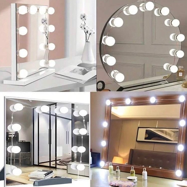 10 Vanity Mirror Bulbs with 3 Light Modes