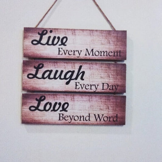 Three Steps Wall Hanging Wooden for Home decor