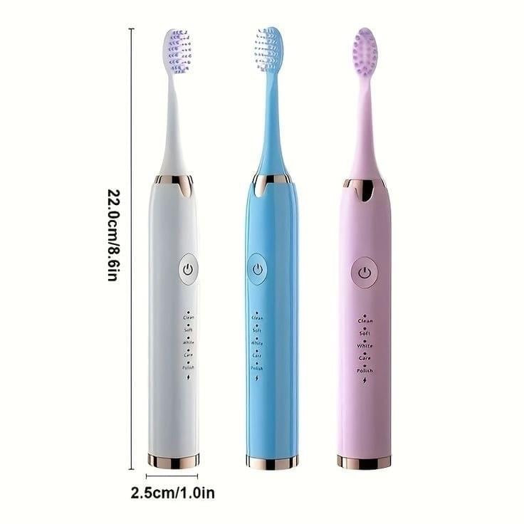 Electric Toothbrush USB Charging Rechargeable with 2 Heads