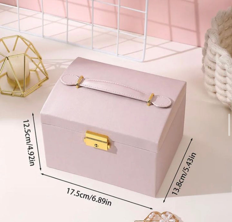 Leather 3 Layer Jewellery Organizer