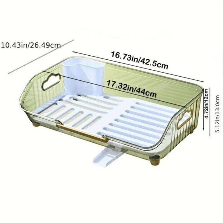 Luxury Acrylic Dish Draining Rack for Kitchen