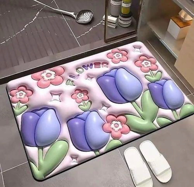 3D Super Absorbent Anti-Slip Home Bathroom Matt