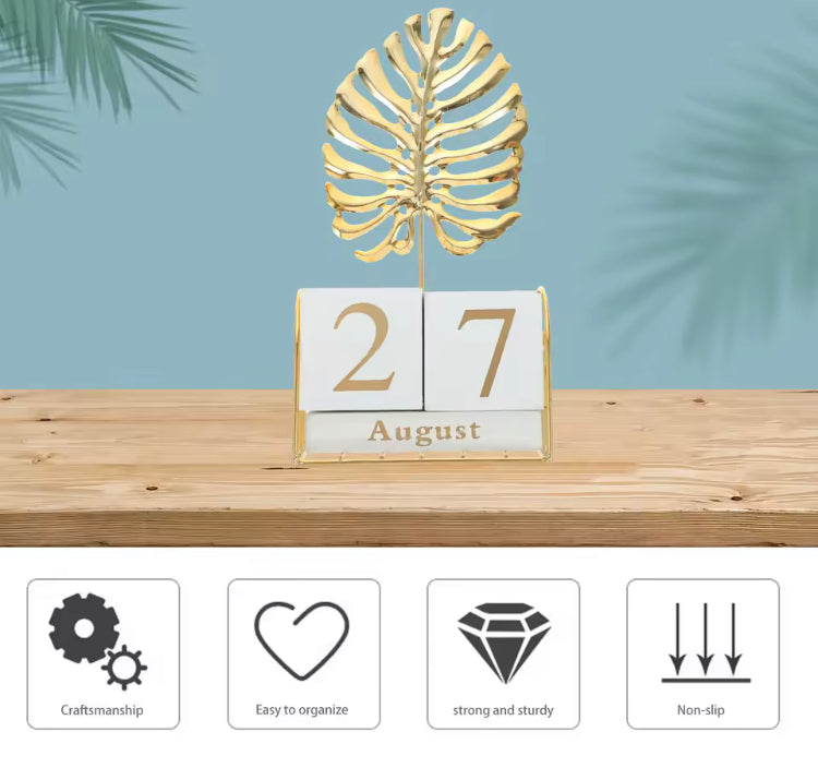 Metal Creative Calender Living Room Office Decor
