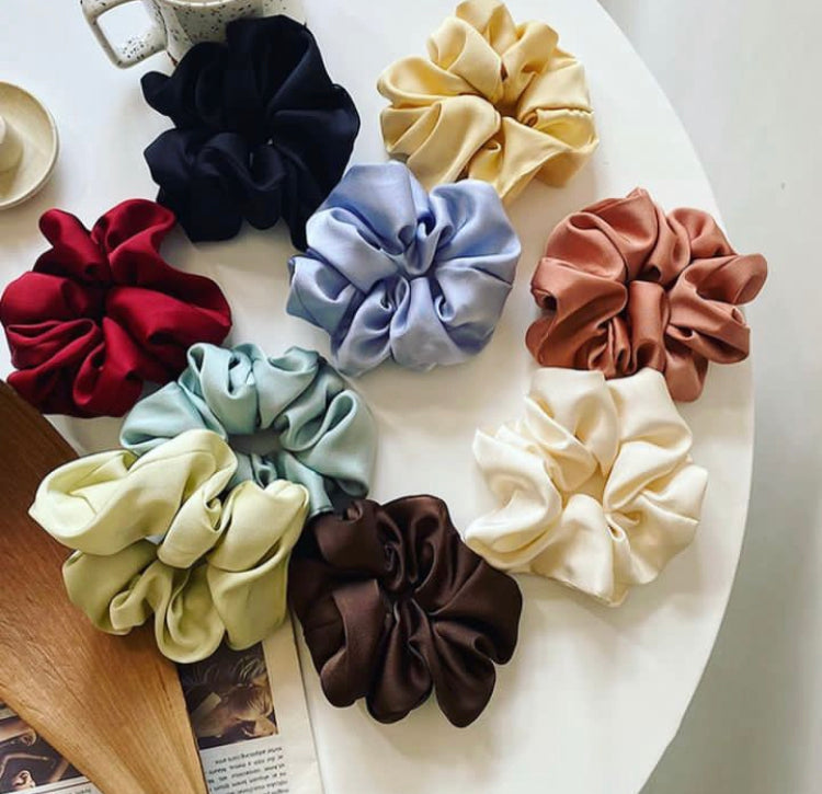 Silk Satin Scrunchies