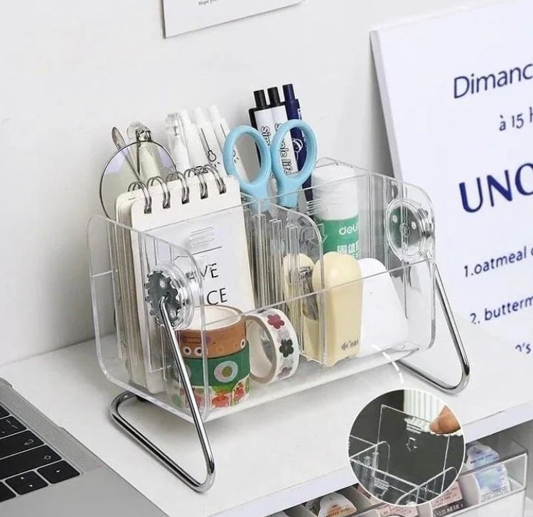 Acrylic 6 Grids Multipurpose Cosmetics Stationary Holder