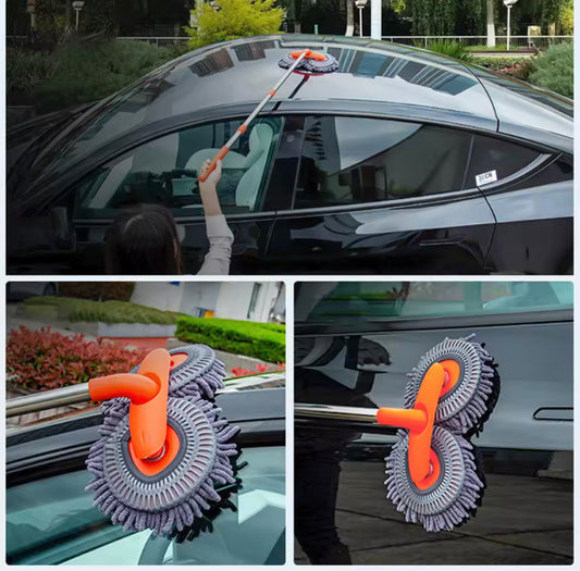 Car Double Head Cleaning Brush with Long Handle