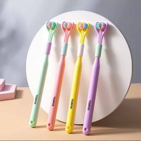 Three Sided Soft Bristles Deep Cleaning Teeth Brush