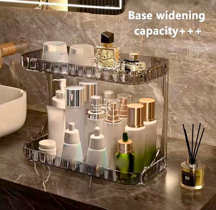 Luxury Double Layer Multipurpose Perfumes Skincare Rack