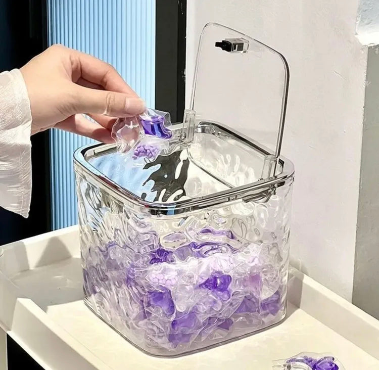 Luxury Clear Acrylic Elegant Storage Box with Lid