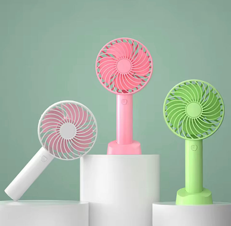 Mini Portable Rechargeable Handheld Fan with Stand